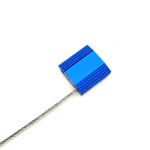 Blue aluminium alloy cable seal product view