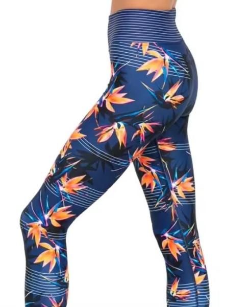 Cheap High Waisted Custom Printed Leggings Sublimated Tights Breathable for sale