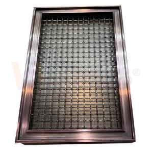 China Coffee Color Stainless Steel Decorative Wire Mesh Panels 201 304 316 Grade on sale