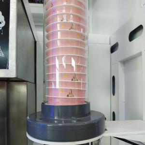 Quick Making Automatic Soft Ice Cream Vending Machine With Attractive LED
