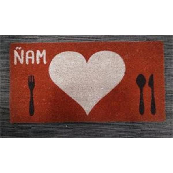 Coco fiber animal printed door mat with PVC backing