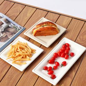 Best Square Take Away Paper Plates White Paper Food Containers Oil Free wholesale