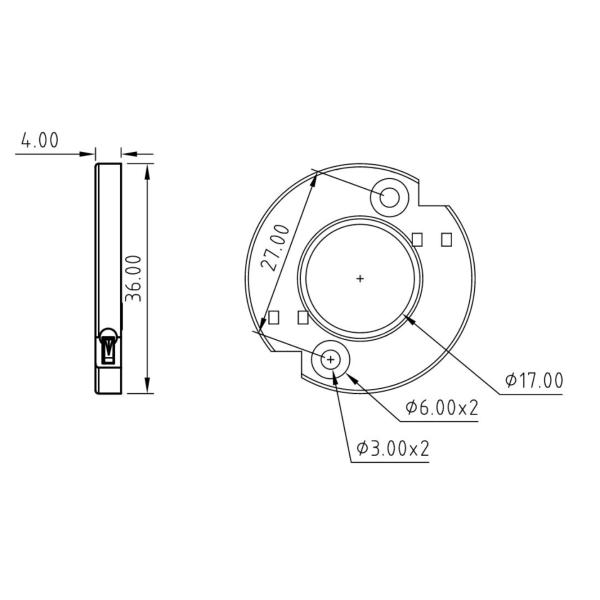 Solderless Cree LED Holder CLU032 , Non Soldering COB LED Connectors