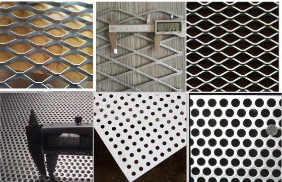 Skidproof Aluminium Expanded Metal Mesh Sheet 10mm Thickness For Wall Covering