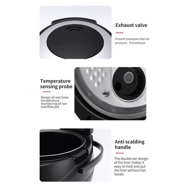 Electric Tapioca Pearl Cooker for Smart Cooking of Jelly/Pudding/Sago/Taro/Beans