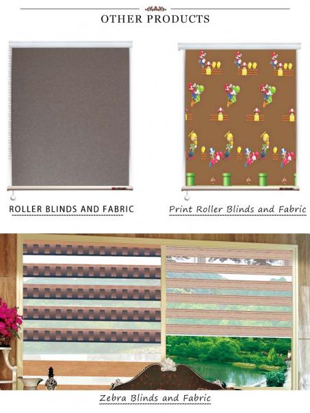 HOT sell high quality roller blinds polyester fabric window blinds fire resistance blackout roller fabric
