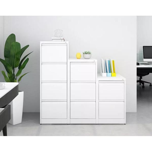 Multi Drawers White Metal Storage Cabinet