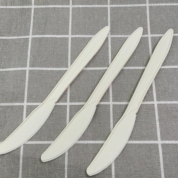 white color corn starch biodegradable disposable table-knife