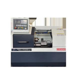 Best Small Cnc Lathe Machine Ck0640 Flat Bed Lathes Gang Type Tool Holder Hydraulic wholesale