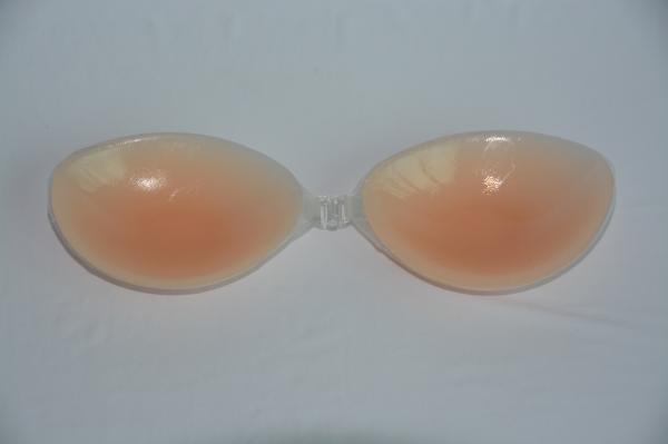 Cheap silicone self adhesive push up wedding invisble strapless bra for sale