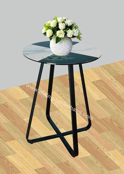 Cheap Dia 50cm Artistic Coffee Tables , Livingroom Ceramic Round End Table for sale