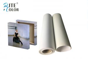 Best Stretched Polyester Canvas Rolls , Waterproof Matte Inkjet Digital Canvas Printing 260gsm wholesale