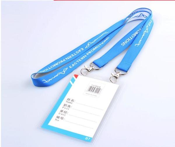 Cheap 90cm Length Different Color Badge Holders Lanyards With Custom Logo Size for sale