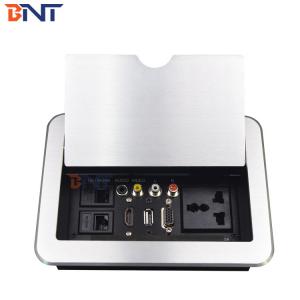 Best BNT Tabletop Flip Up Multi-function Power Socket Box / Slip Up Socket / Slide Open Socket Box wholesale