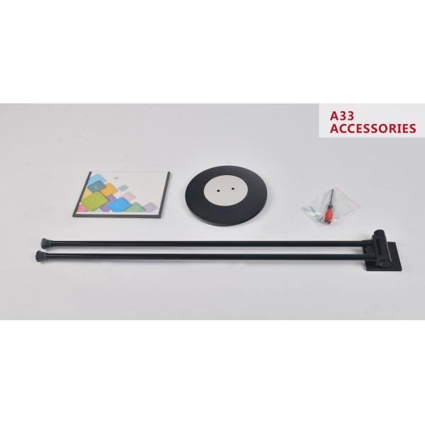 Base 280mm Poster Display Stand Double Pole Frame Angle Adjustable
