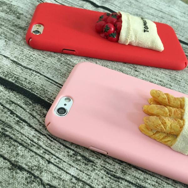 Hard PC DIY Tomato Break Pattern Back Cover Cell Phone Case For iPhone 7 6 6s Plus
