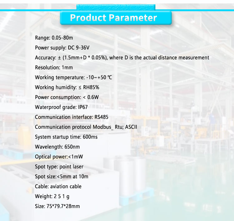 Thermal Expansion Measurement Laser Distance Sensor for Industrial Control UBJG-08