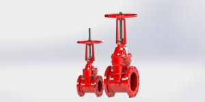 Best Flanged Or Grooved Design Ductile Iron Gate Valve For Fire Fighting System wholesale