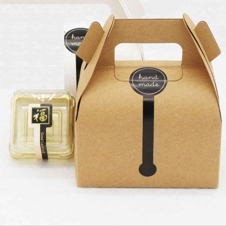 Custom Printing Folding Paper Sweet Box Cake Packing With Handle