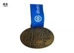 Oval Shape Bronze Custom Award Medals With Two Sides BIG Logo