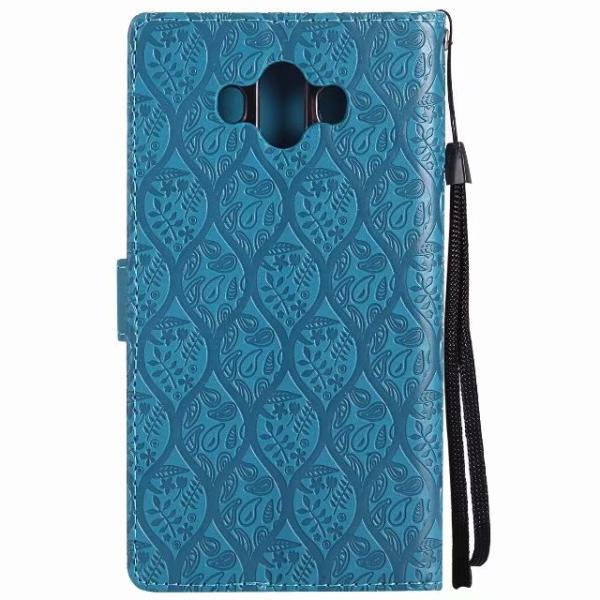 Huawei Mate 10 Leather Protective Case with Flower Embossed Pattern
