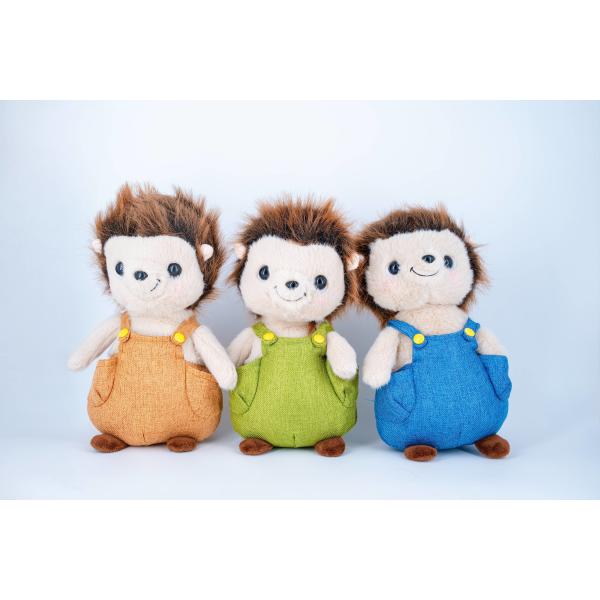 Family Of Three Soft Toy Hedgehog Stuffed Animal Customized Colour Embroidery Logo