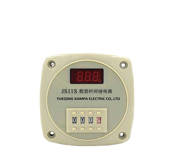 Cheap JS11P Four-digit Digital Count Up Down Time Relay Timer AC220V 9999s for sale