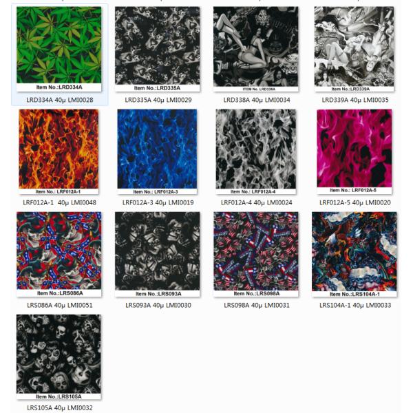 CE Standard 40um L Pattern Water Transfer Printing Film