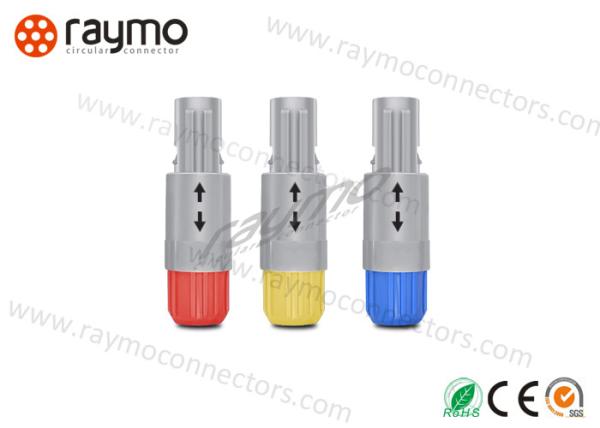 Cheap 4 Pin Male Cable Connector , Circular Push Pull Connectors Provide Secure Connectivity for sale