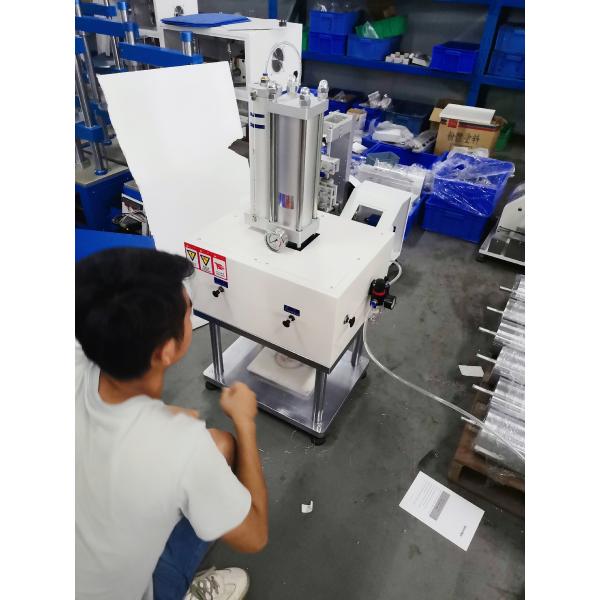 5-ton pneumatic specimen cutting machine front view