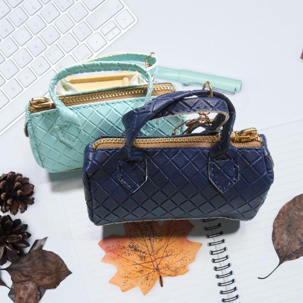 Lightweight Custom Leather Mini Handbag Keychain For Decoration