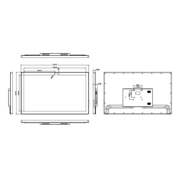 Commercial 32 Inch Floor Standing Digital Signage Android Touch Screen Tablet Advertising Display