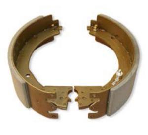 12.25x4 Inch Electric Brake Shoes