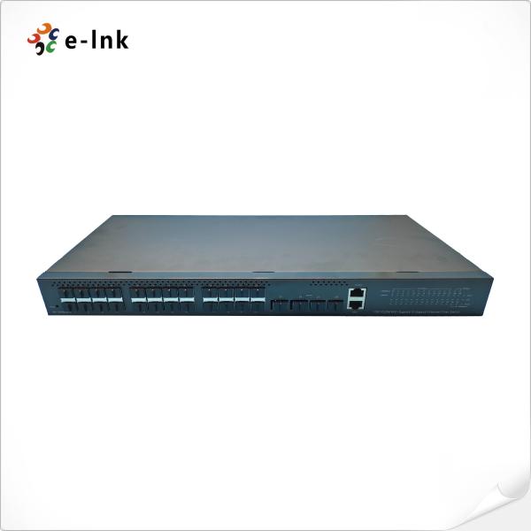 Cheap L3 Managed Fiber Optic Switch RSTP 24 Port 1000Base-X 1490nm AC230V for sale