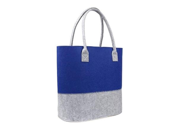 Cheap Eco-Friendly Ladies Felt Shopping Bag Leisure Stitching Design Multiple Color for sale