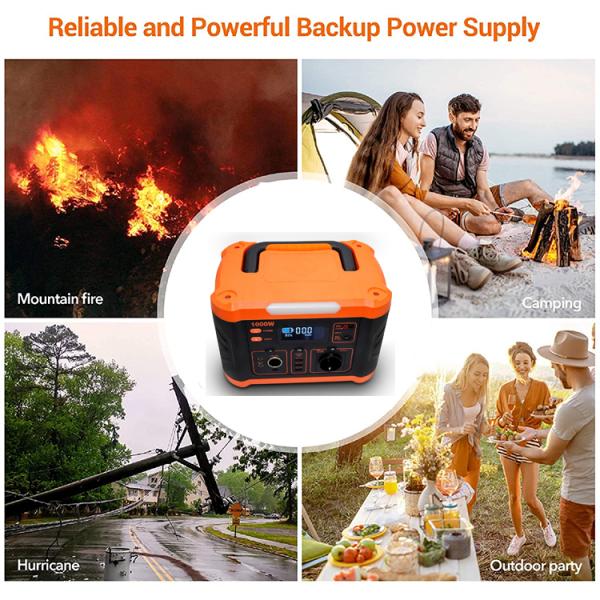 MPPT 1000 Watt Powerstation 888wh Portable Backup Power Station With LED Light