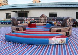 6m Dia. kids N adults ancient inflatable gladiator jousting arena with completely digital printing