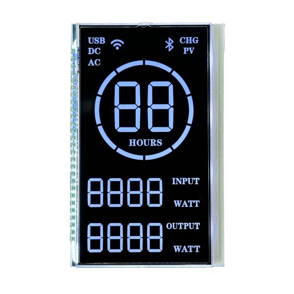 Cheap 7 Segment VA Black LCD Customization Negative Display 5V 27PIN for sale