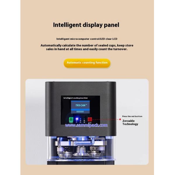 Factory Manufacturer Aluminum Tuna Can Sealing Machine Beverage Soda Bubble Tea Beer Automatic Can Seamer Pet Can Sealer