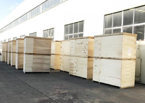 Custom Wooden Box Packaging Stackable Wooden Packing Crates In Transit