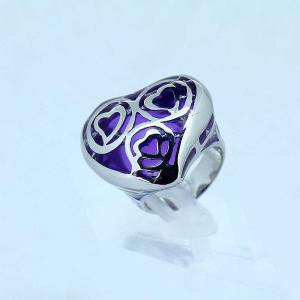 stainless steel enamel flower ring LRX08