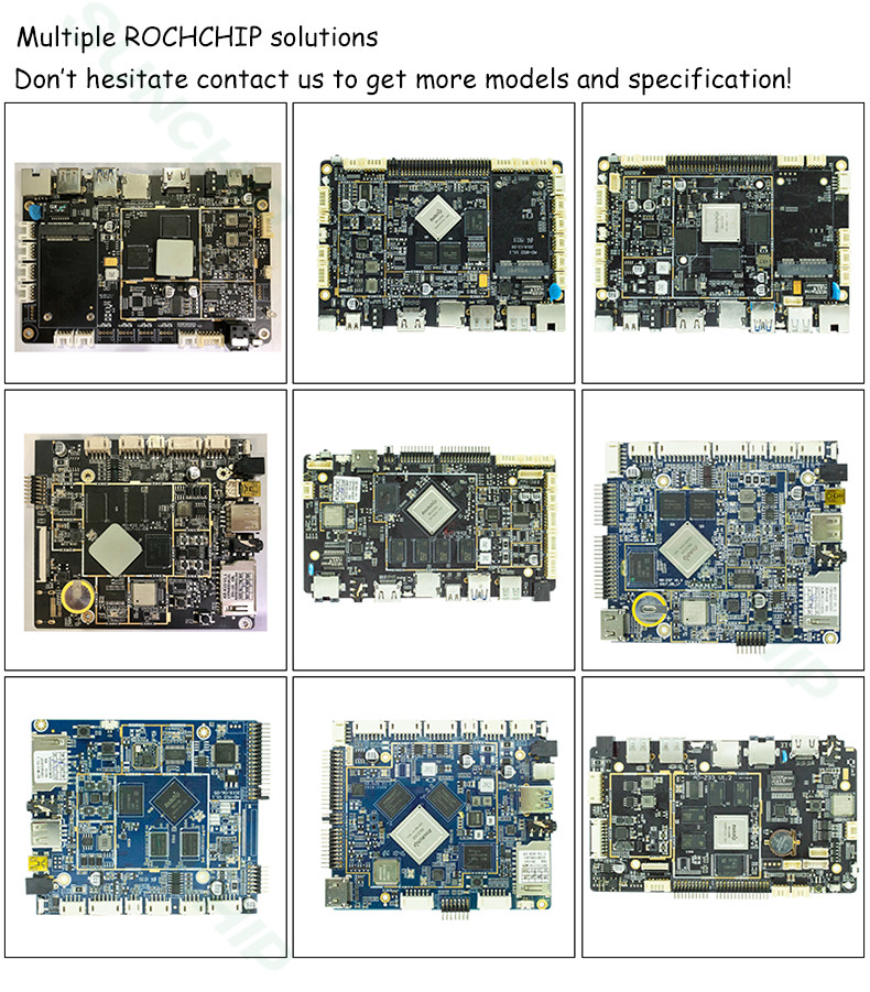 4 USB HOST Android Embedded Board RJ45 Interface Ethernet 7"-82" Display Multi Point Optical Touch