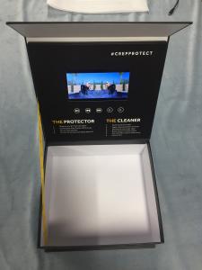 Best Video Box LCD Video Brochure 7 Inch LCD Screen HD 8GB Memory Wooden Box Lighting Sensor wholesale