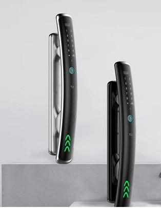 Cheap Real Fingerprint Identification Intelligent Door Lock Panel Radian Design for sale