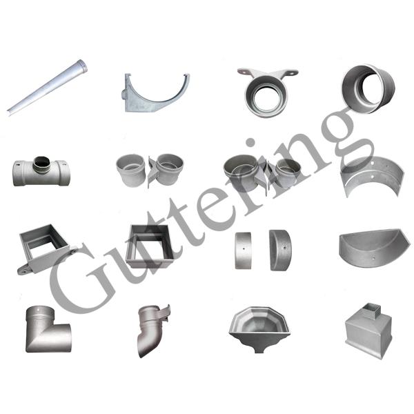 Rainwater System Cast Aluminum Gutters Half Round External / Internal Stop End