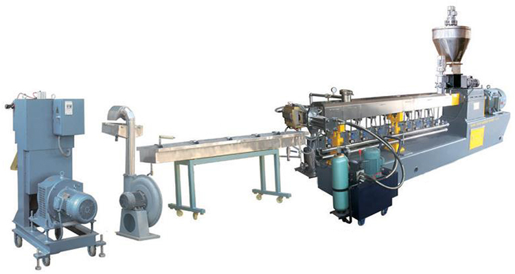 Double Screw Extruder Plastic Bottle Recycling Machine Extruder Machine Plastic Recycling Pelletizing Machine