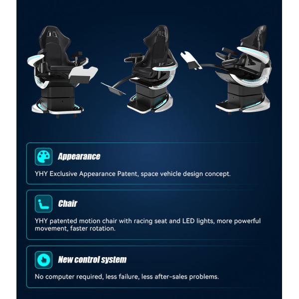 YHY Ultimate Crossing 2 Vr Virtual Reality Simulator Motion Chair 360 Degree Rotating Vr Simulator For Sale