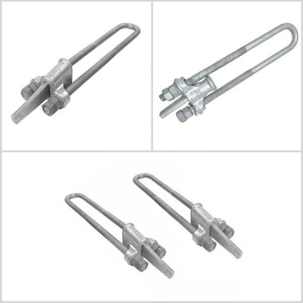 NUT Adjustable Wedge Pulling Line Strain Clamp Compression Cable Conductor