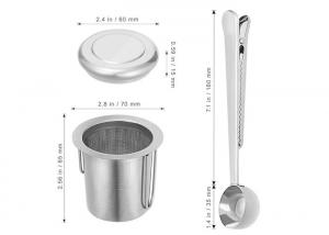 Best Stainless Steel 304 Wire Mesh Dome Shape Tea Filter Infuser 2 Folding Handles Food Grade wholesale