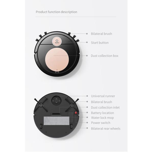 1300pa Smart Sweeper Cleaner Robot 150m2 Intelligent Home Appliances